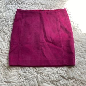 Pink Wool Business Skirt